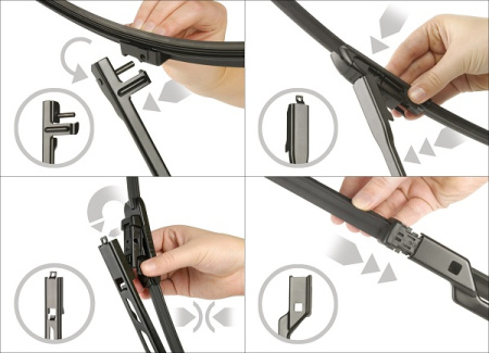 Комплект стеклоочистителей Bosch Aerotwin Multi-Clip AM466S